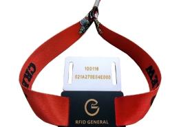 RFID Dye Sublimation wristband with PVC tag