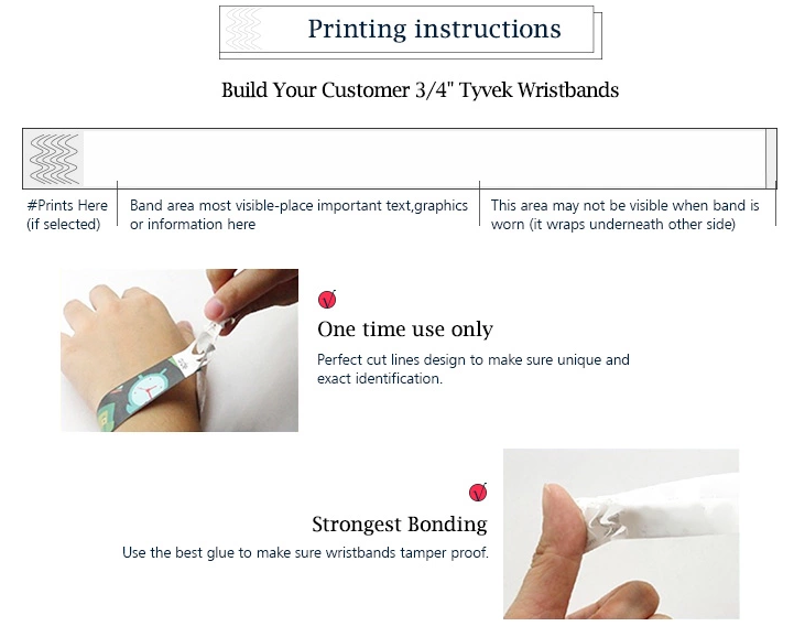 RFID Tyvek Wristband Printing Instruction