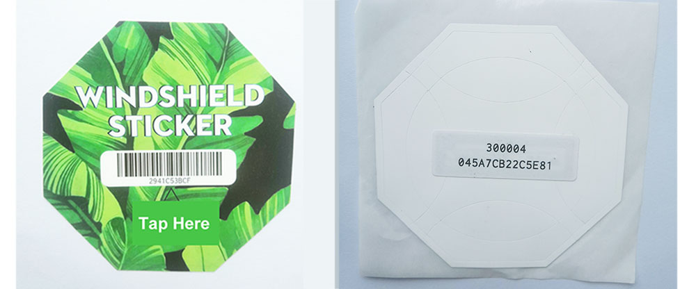 RFID Windshield Sticker 13.56MHz