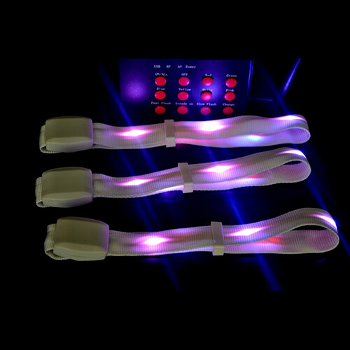 Remote-Controlled-Nylon-RFID-Flashing-Led-Wristband