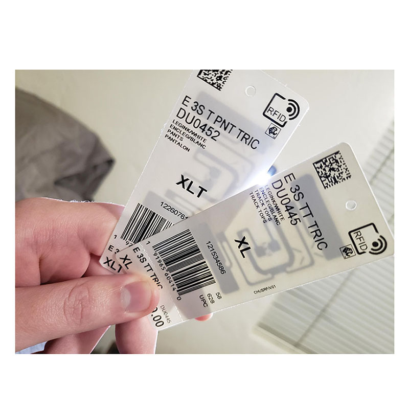 RFID paper hang tag for garment