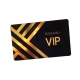 RFID smart card with gold foil hot stamping