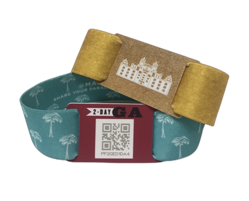 elastic wristband with RFID PVC Tag