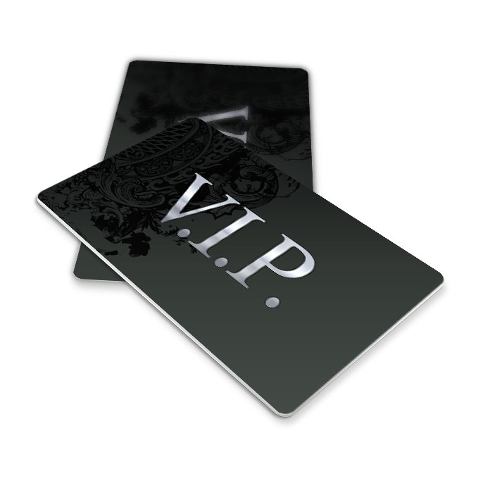 silver hot stamping VIP membership card