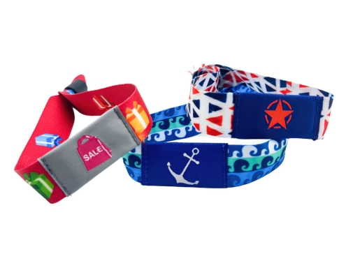 Fabric RFID Wristband With Pouch 2