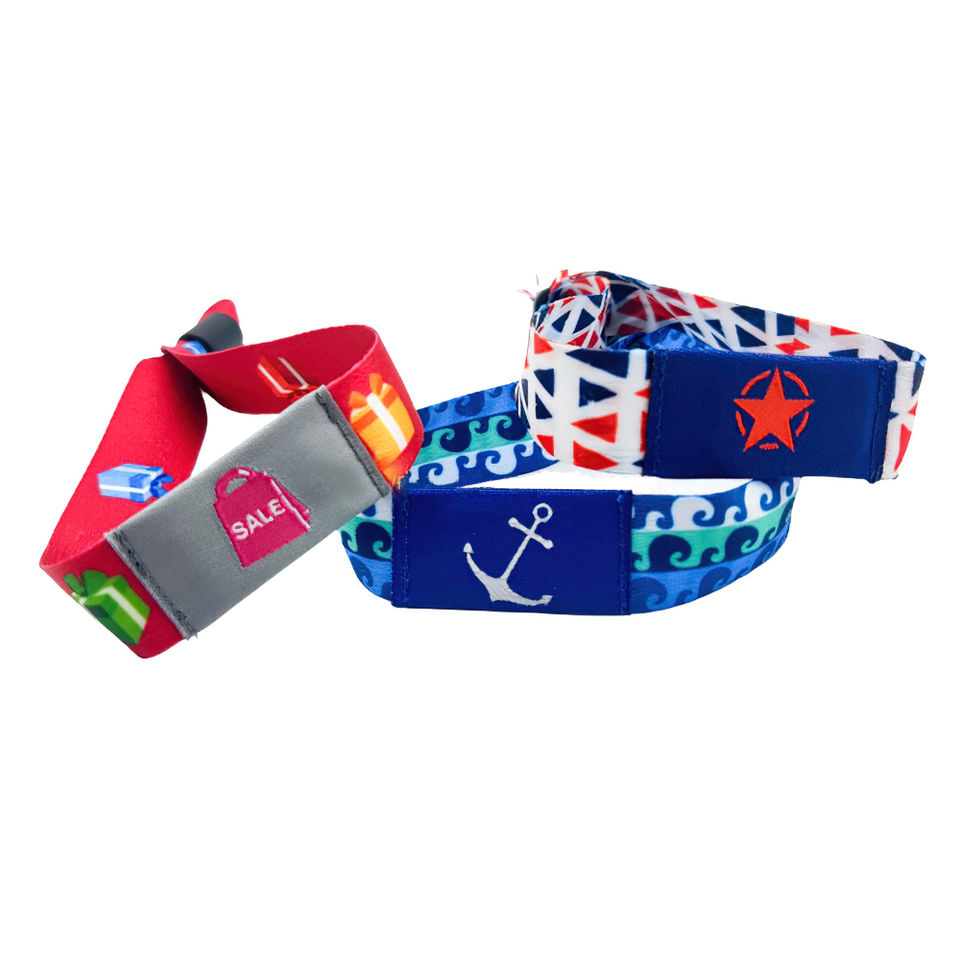 Fabric RFID Wristband With Pouch 2