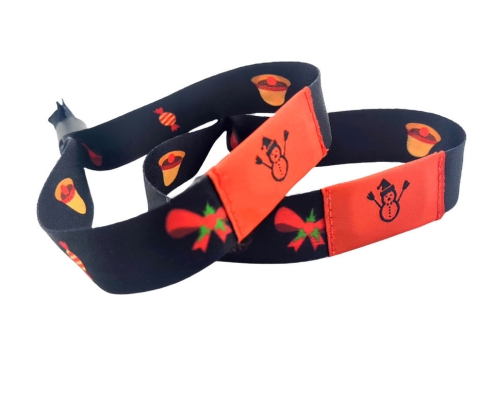 Fabric RFID Wristband With Pouch
